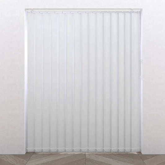 Lot de 5 lamelles de store californien Pure, l.8.9 x H.260 cm, blanc line