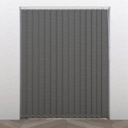 Lot de 5 lamelles de store californien Pure, l.8.9 x H.260 cm, gris natking