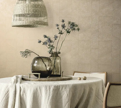 Papier peint intissé Désert craquelé beige