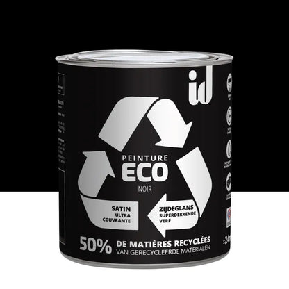 Peinture mur, plafond noir satin ID Eco 2L