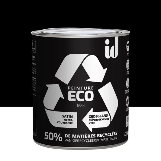 Peinture mur, plafond noir satin ID Eco 2L