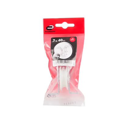 Poulie acier zingué, STANDERS, Diam.40 x L.55 x l.40 mm