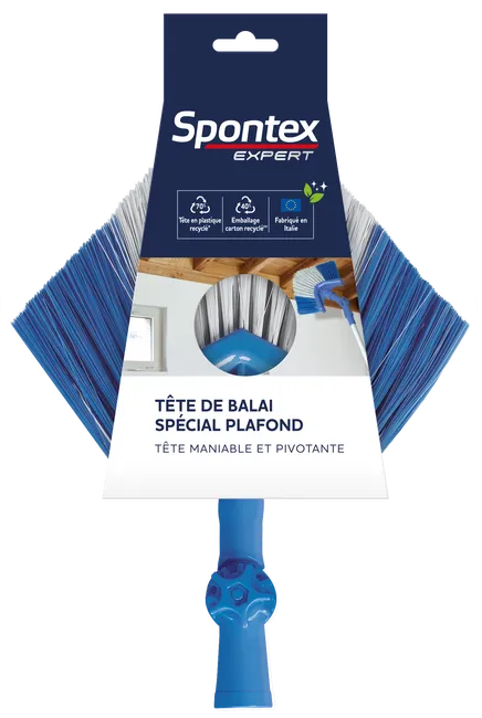 Balai dépoussiérant pour plafond SPONTEX EXPERT Tête maniable et pivotante