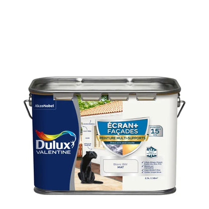 Peinture extérieure façade Ecran + DULUX VALENTINE blanc mat 2.5L