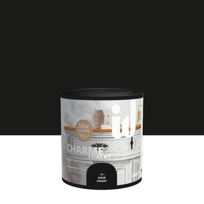 Peinture meuble et objet Charme ID noir chaulé mat 0.5L