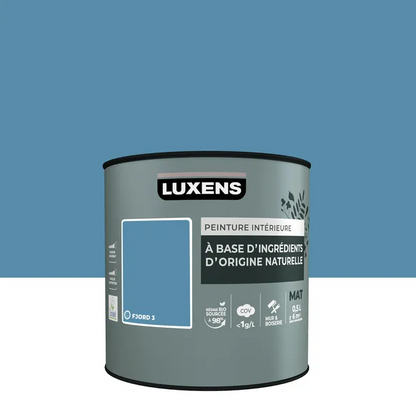 Peinture mur, boiserie fjord 3 mat LUXENS Biosourcée 0.5L