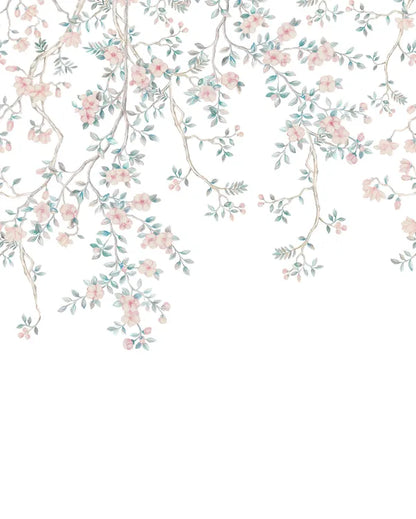 Papier peint panoramique Sugoi blanc, l.200 x H.250 cm