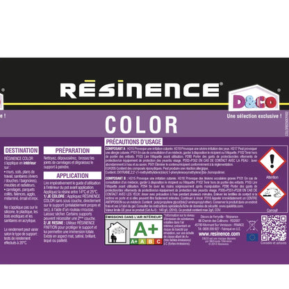 Résine évier color RÉSINENCE, gris étain satiné, 0.5 l