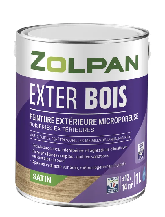 Base T / Machine à teinter / PEINT BOIS ZOLPAN EXTER SAT 1L