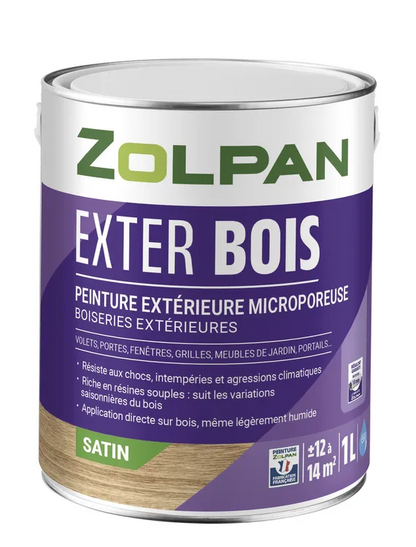 Base T / Machine à teinter / PEINT BOIS ZOLPAN EXTER SAT 1L