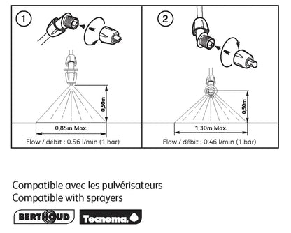 Ensemble de buses polypropylène 4422 0000 HOZELOCK