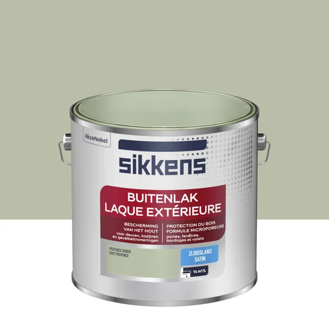Peinture extérieure bois SIKKENS vert provence satiné 2.5l