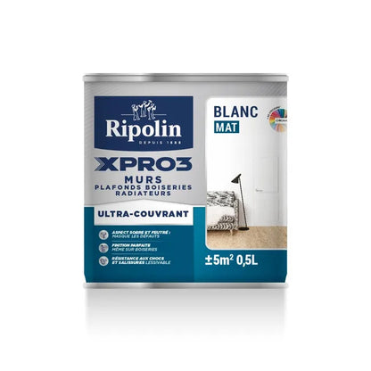Peint mur et plaf xpro3 mat 0.5l base 1