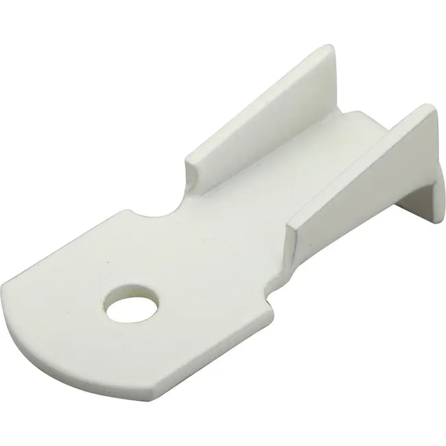 8 taquets d'étagère, acier blanc