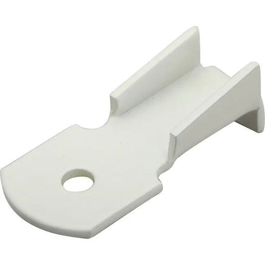 8 taquets d'étagère, acier blanc