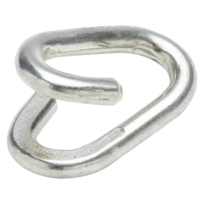Lot de 4 maillons rapides acier zingué STANDERS, L.23 x l.14 x Ep.3 mm