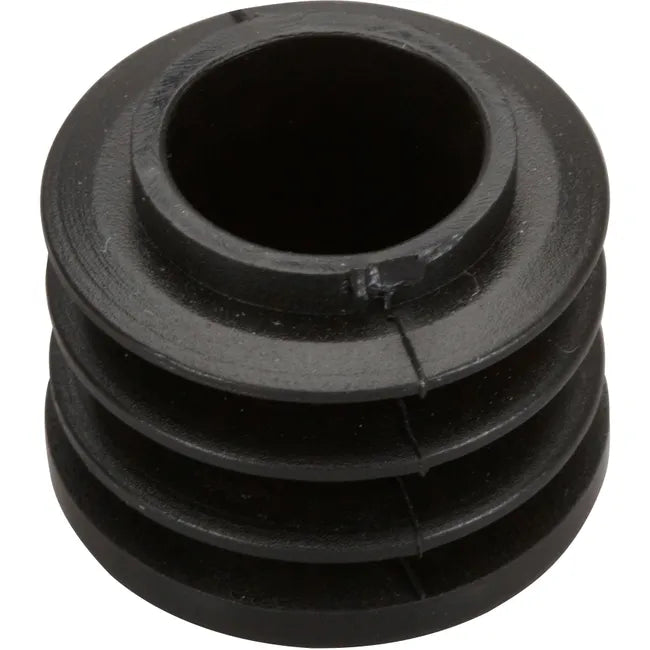 Lot de 4 embouts de meuble rond polypropylène noir, Diam.12 mm H.17.6 mm