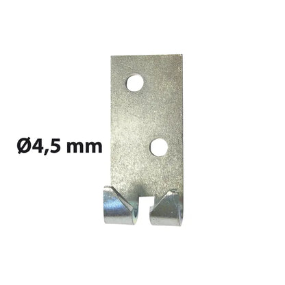 Arrêt chaîne de volet roulant acier zingué, H.45 x L.18 x P.14 mm AFBAT