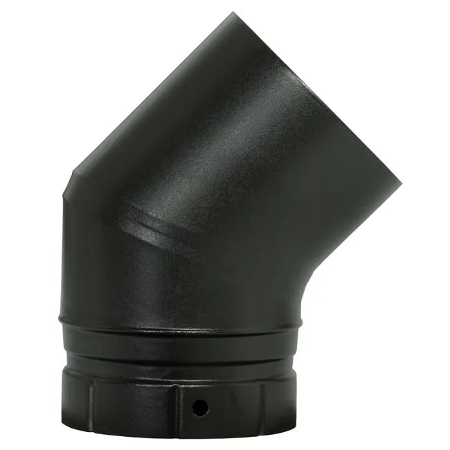Coude de raccordement POUJOULAT, diam. 130 mm 45°