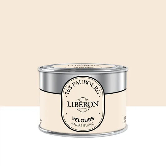 Testeur peinture mur, boiserie ambre blanc velours LIBÉRON 163 faubourg 125ml