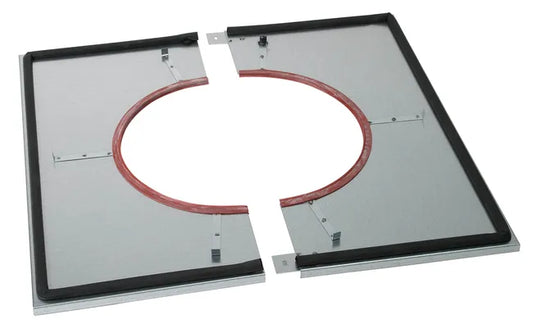 Plaque distance sécurité étanche Pdse 100-150 pgi POUJOULAT D.100 mm 430x430