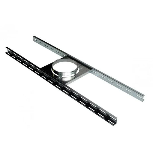 Support plancher Sp 100 tz POUJOULAT D.100 mm 125 x 7,5 x 22,4 cm