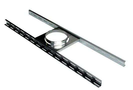Support plancher Sp 150 slcd POUJOULAT D.150 mm 24 x 7,5 x 125 cm