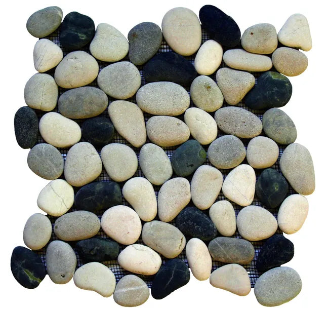 Mosaïque Rock marbre effet pierre gris 30.5 x 30.5 cm MAT INTER