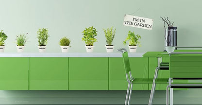 Sticker décoratif In the garden, vert, 48 cm x 68 cm