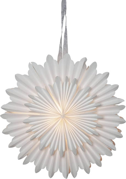 ETOILE DE NOEL CRYSTAL A SUSP BLANC D55