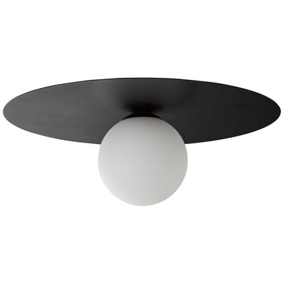 Applique G9, fer / verre, noir, Zon, BRILLIANT