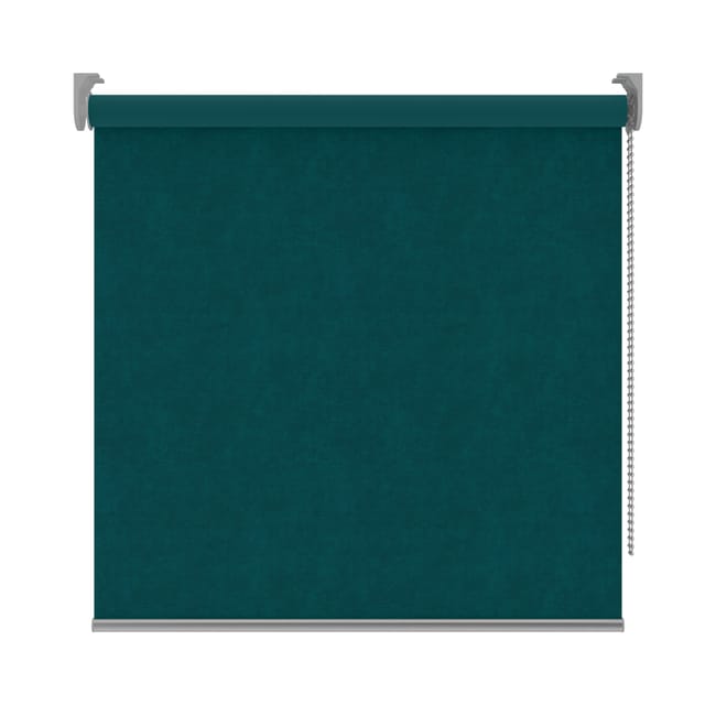 Store enrouleur occultant Velvet bleu, l.75 x H.190 cm, DECOSOL DELUXE