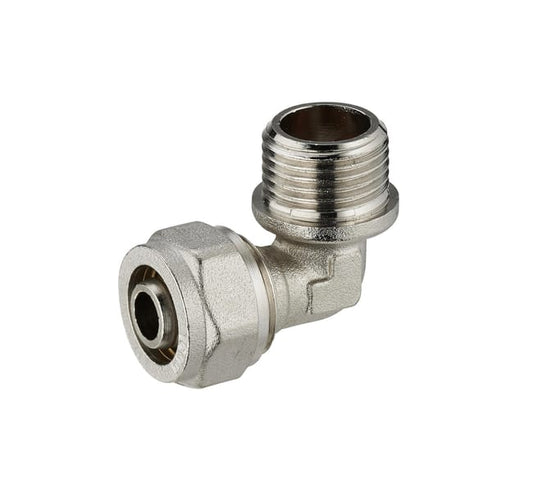 Coude à compression mâle 20/27 (3/4") pour tube multicouche Ø20