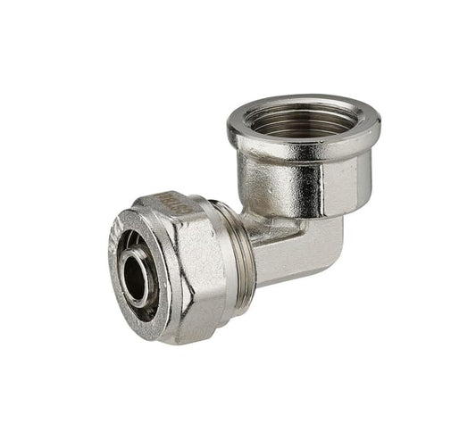 Coude à compression femelle 20/27 (3/4") pour tube multicouche Ø20