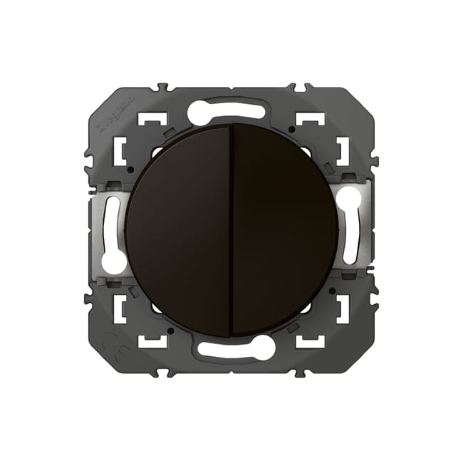 Double poussoir à assembler, LEGRAND Dooxie, noir