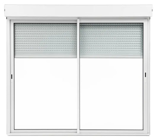 Volet Roulant électrique blanc pour baie coulissante Primo 215x180