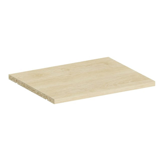 Tablette SPACEO, effet chêne naturel H.1.6xl.36.8xP.29.5cm