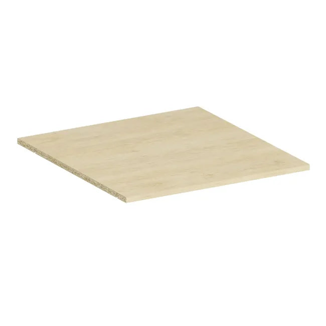 Tablette SPACEO Home, effet chêne naturel H.1.6xl.56.8xP.59.5cm