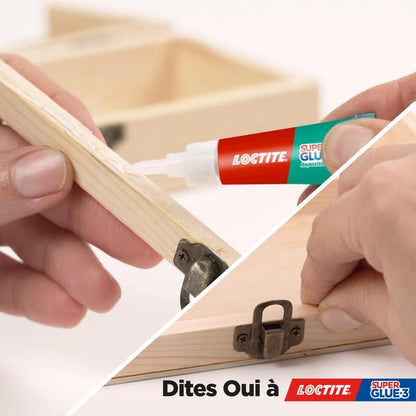 Colle de réparation Cyanoacrylate Super glue 3 repositionable gel LOCTITE, 3g tr