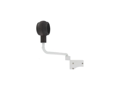 Lot de 2 supports tringle à rideau Bohème, 28 mm teinte frêne brûlé IB+