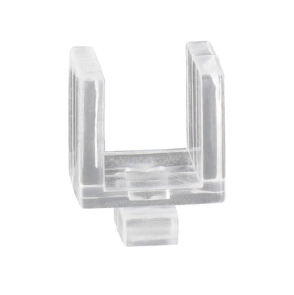Lot de 4 curseurs en plastique blanc Design rail, L.1 cm