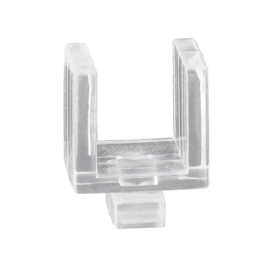 Lot de 4 curseurs en plastique blanc Design rail, L.1 cm