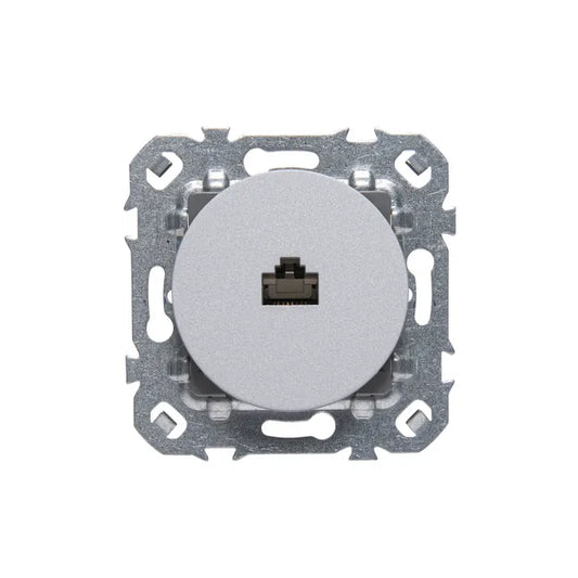 Prise rj45, à assembler, LEXMAN Lumia, silver