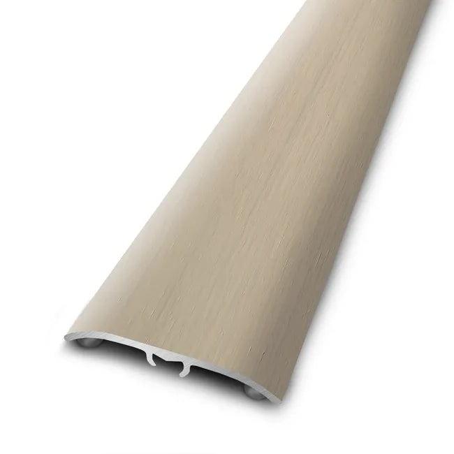 Barre de seuil 4 en 1 alu plaqué chêne blanc à fixer, l.4.7 cm x L.83 cm ARTENS