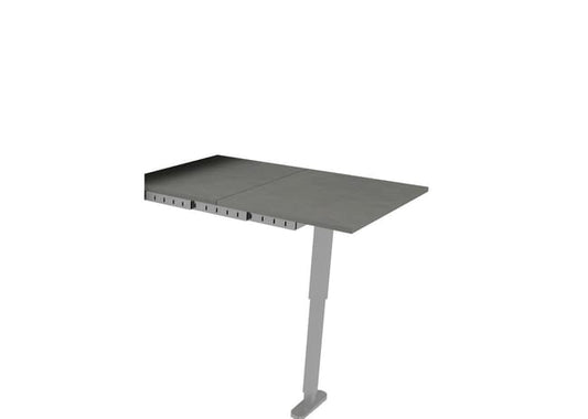 Structure T-Able aluminium pour table rétractable L.80 cm