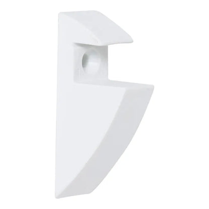 Equerre pince Express plastique plastifié blanc, H.8.5 x P.4 cm