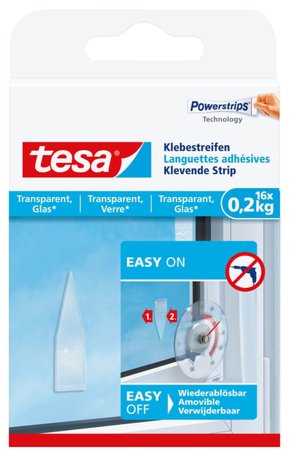 Lot de 16 Languette adhésive Smart mounting system TESA