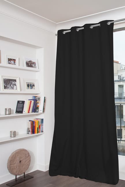 Rideau occultant, Dream, noir H.250 x l.135 cm