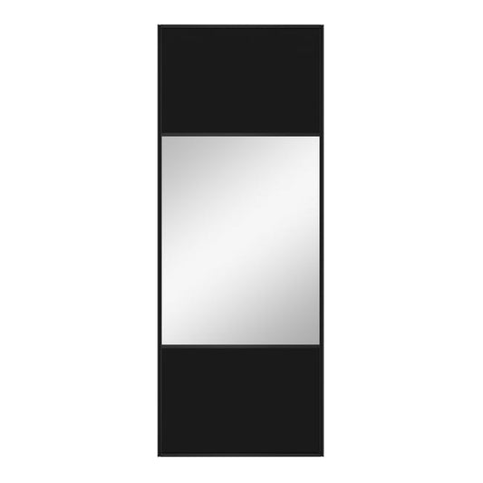 Porte de placard coulissante Black miroir l.96.2xH.250cm