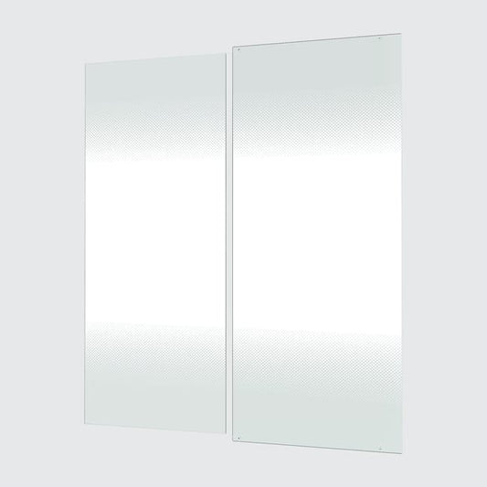 Verre de composition de douche coulissante sérigraphié, l.160 x H.190 cm